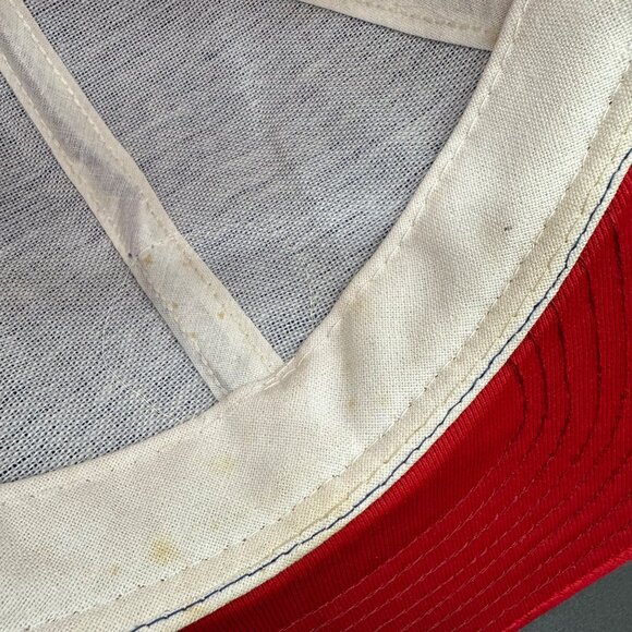 Vintage 1970s Mickey Mouse Cap Hat Snapback Patch Walt Disney Productions Red - Picture 10 of 11